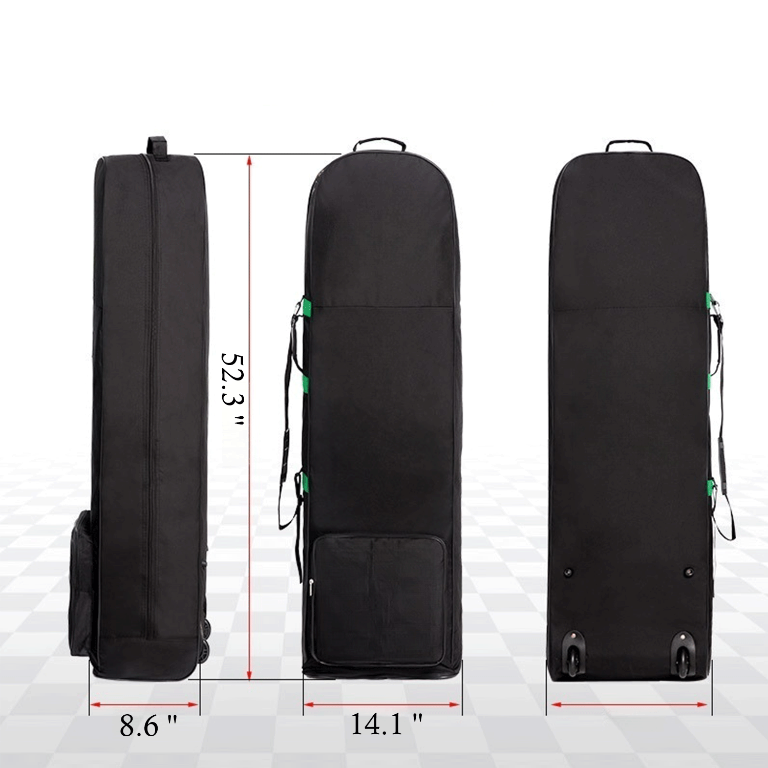 Oxford Padded Golf Travel Bags w/ high-quality Wheels 5