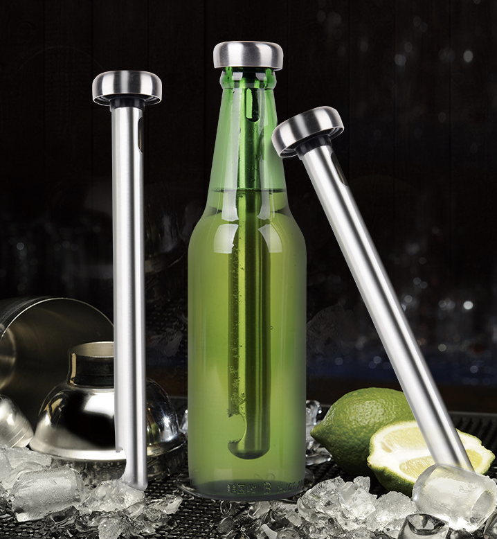 Stainless Steel Beer Bottle Chiller Cooling Sticks with Opener 8