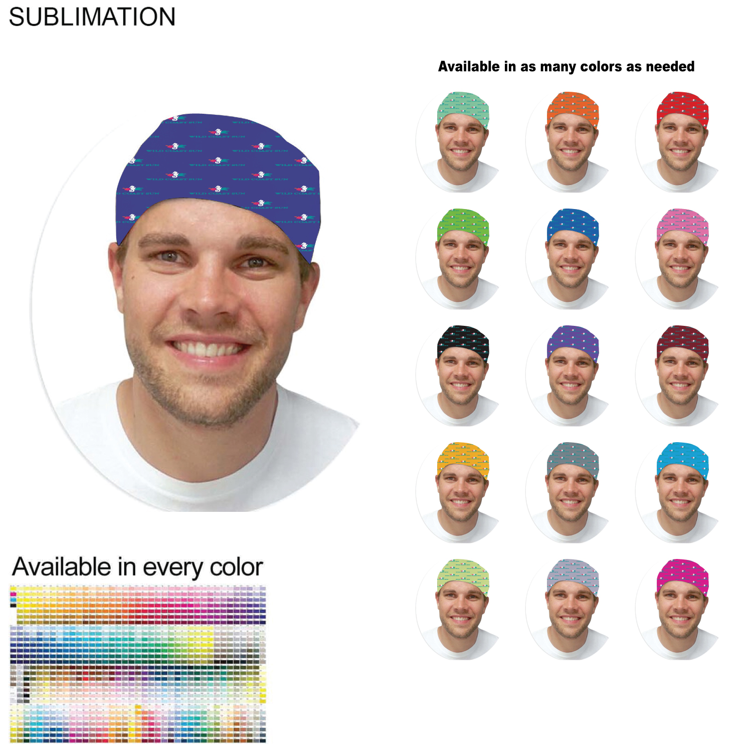 Team Building Sublimated Multifunction Tubular Headwear (Fandanna Bandanna), Available in all Colors 9