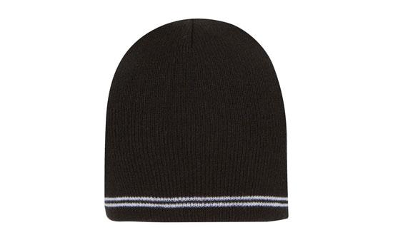 Skull Acrylic Beanie - Toque with Stripes 6