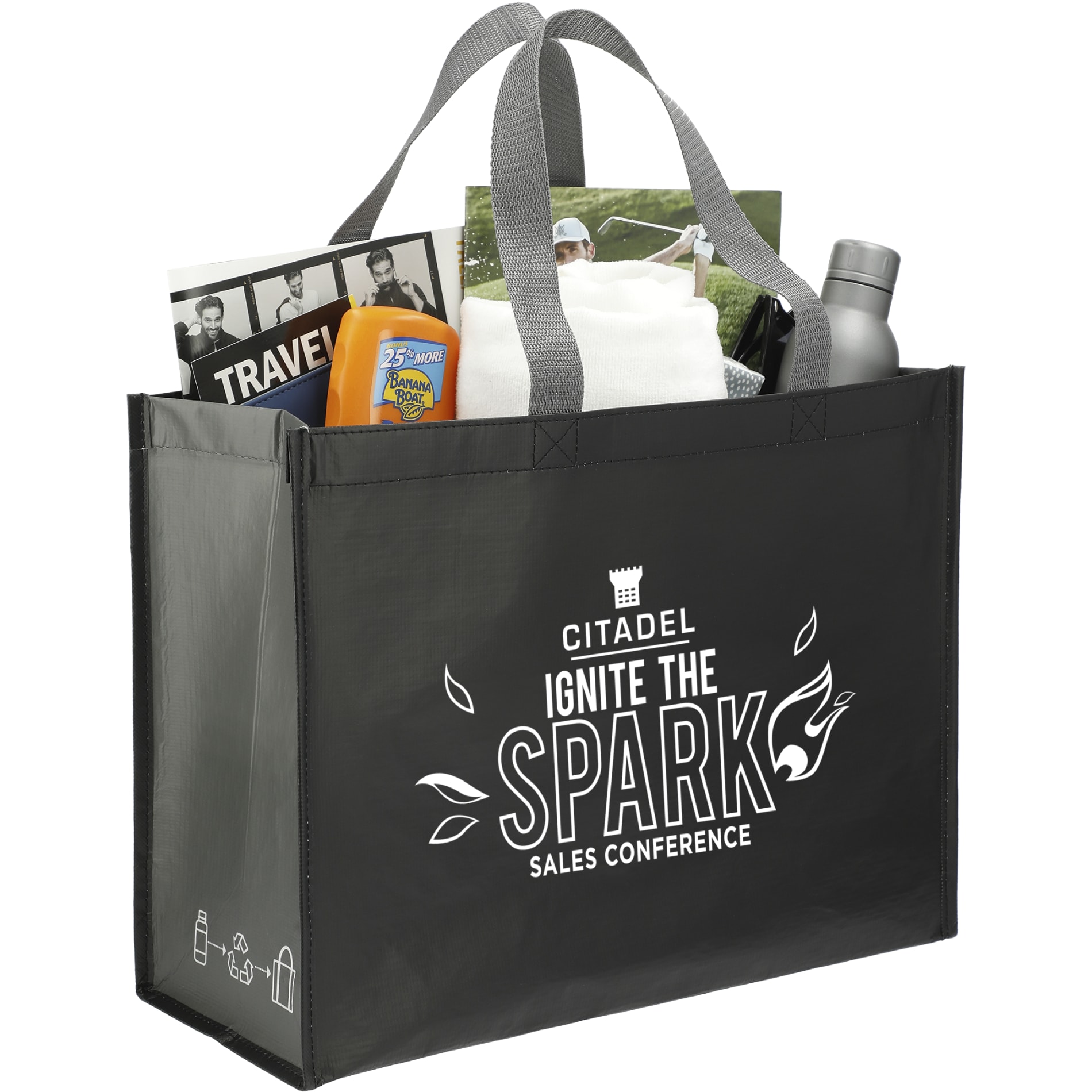 RPET Laminated Matte Shopper Tote 83