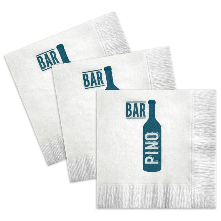 3-Ply, White, Facial-grade Beverage Napkin 1