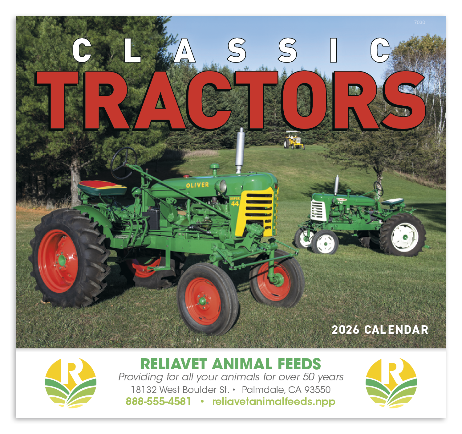 Good Value™ Classic Tractor - Stapled Calendar 12