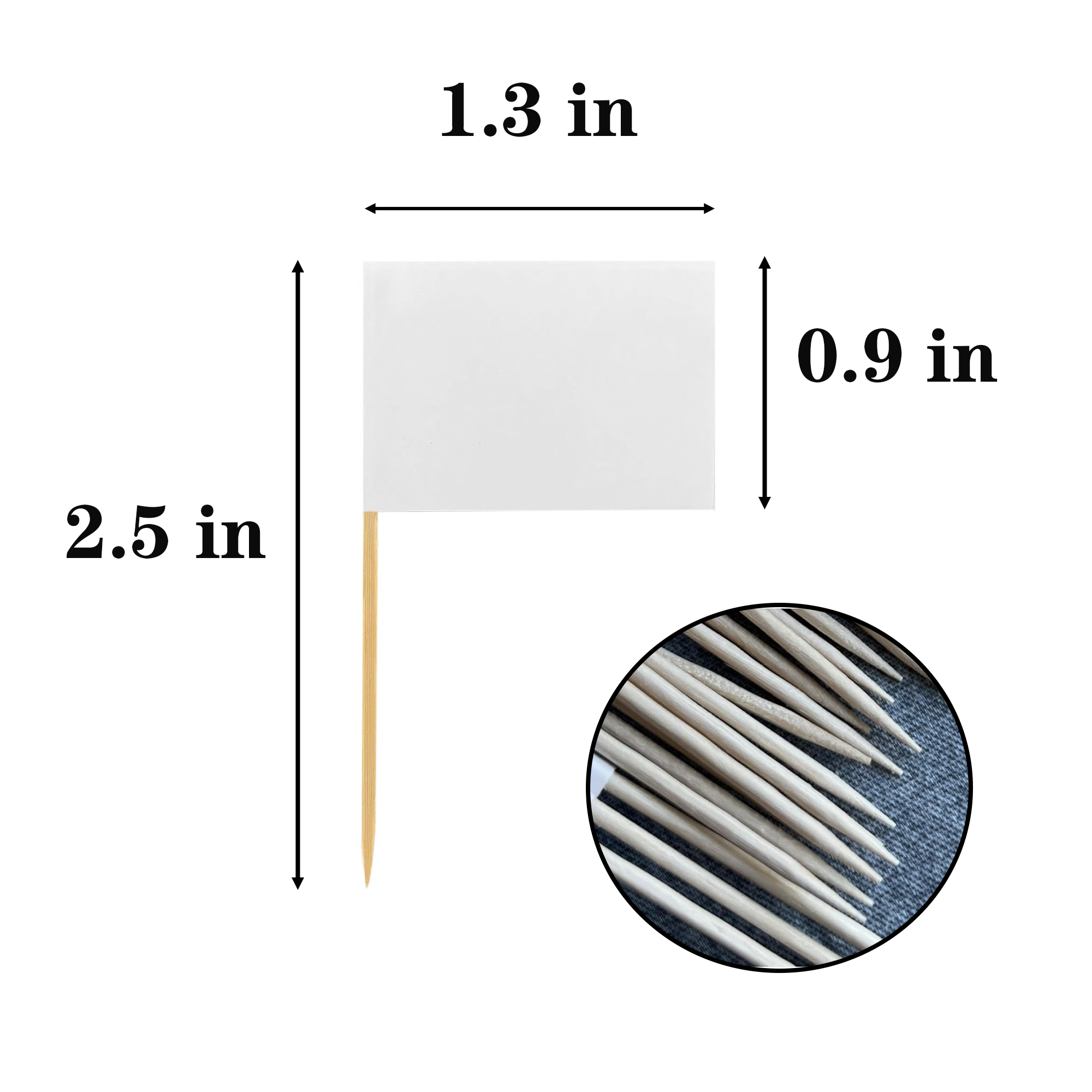 Mini Dessert Food Toothpick Flag 3