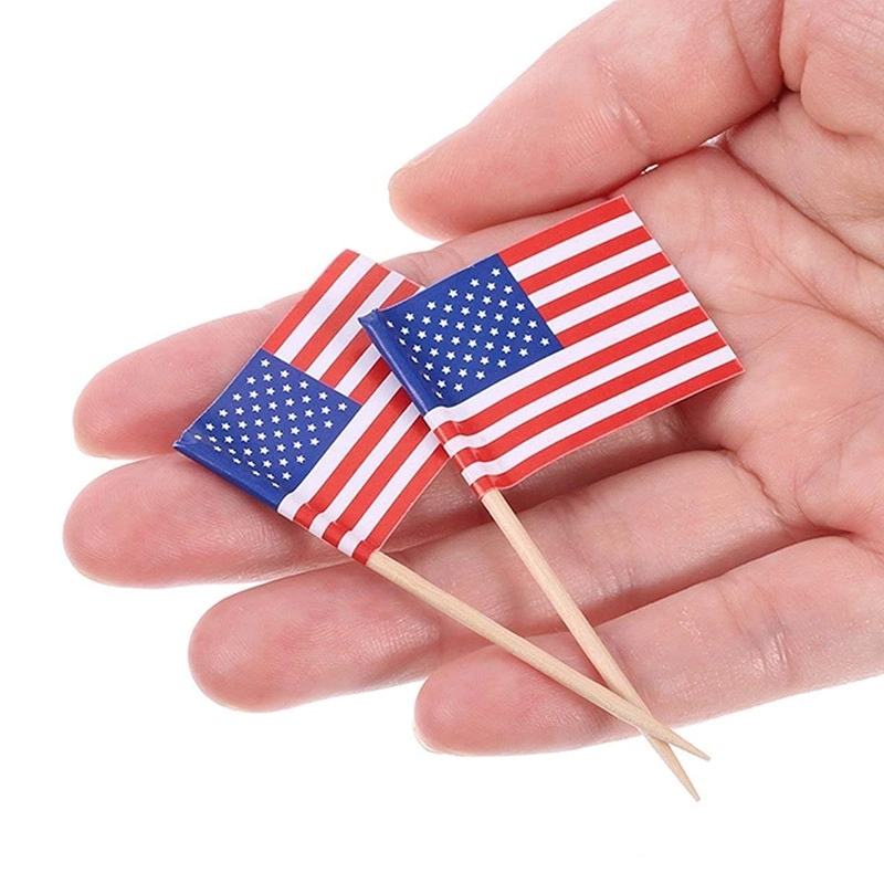 Wooden USA Toothpick Flag 3