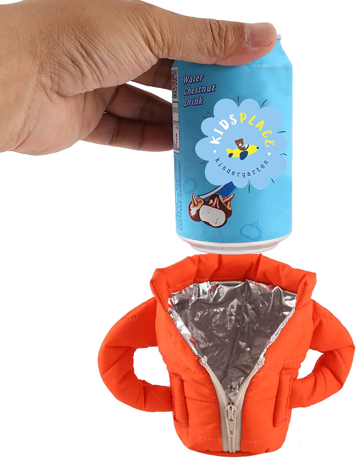 Zippered Puffy Jacket Can Coolie 7
