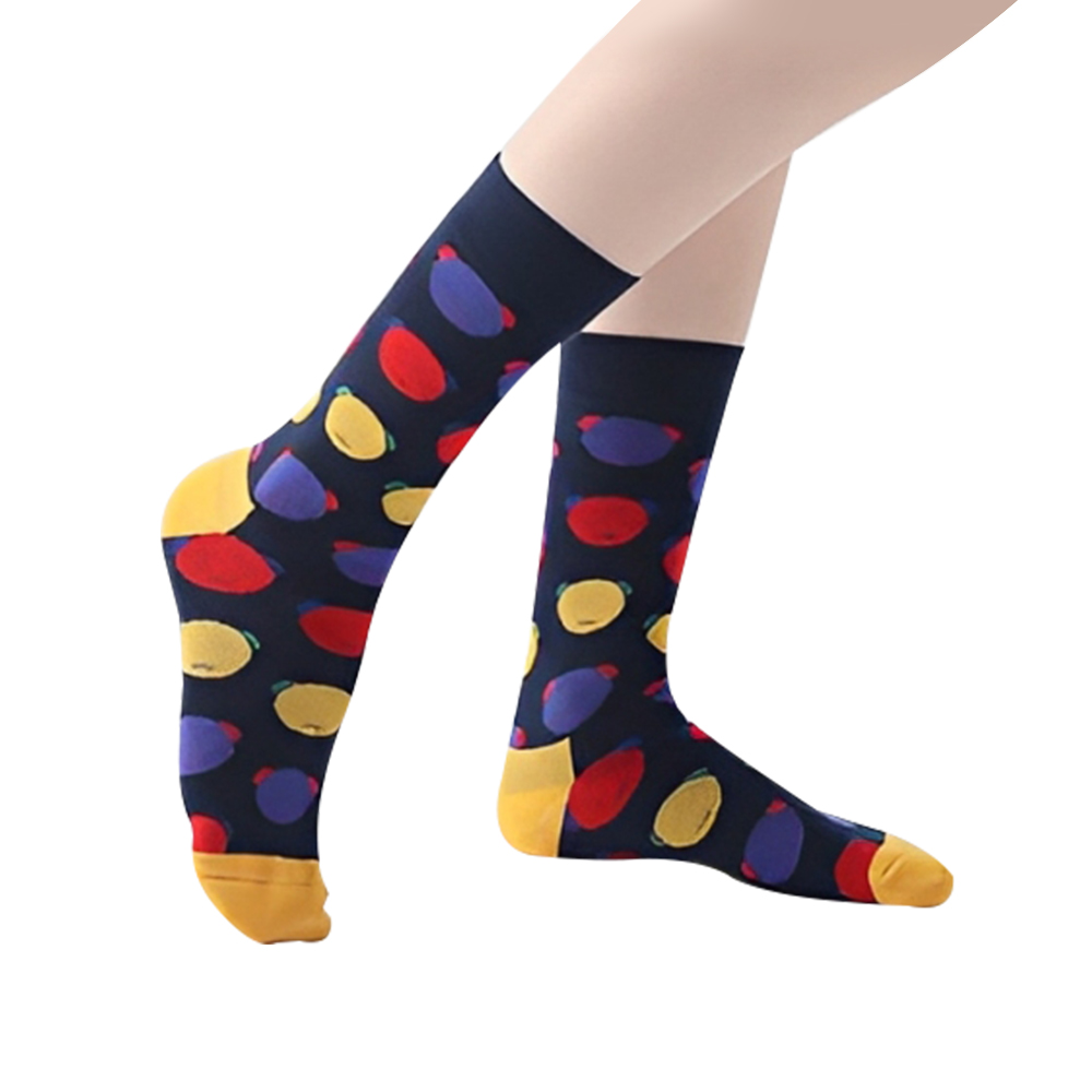 Custom Heat Transfer Bear Head Pattern Dress Socks 3