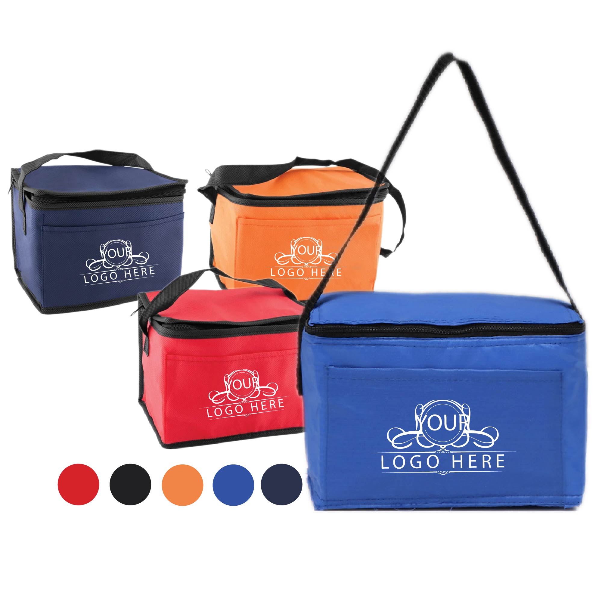 Zip Closure Main Compartment Cooler Bag 1
