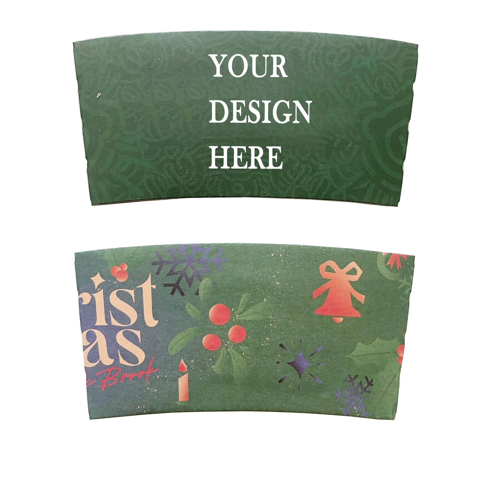 Custom Craft Paper Cup Sleeves MOQ 100PCS 3