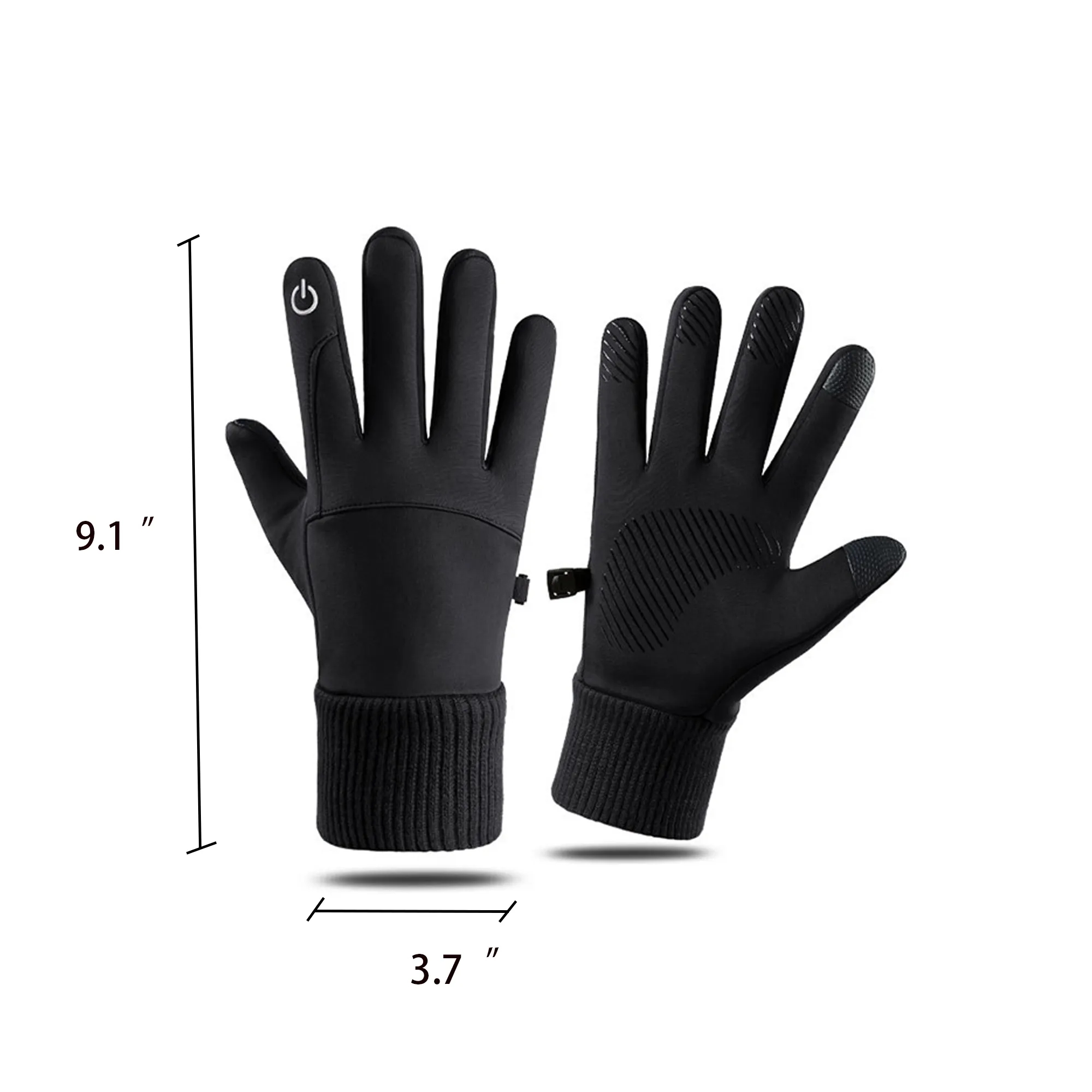 Touch Screen Winter Waterproof Filament Warm Cycling Gloves 3