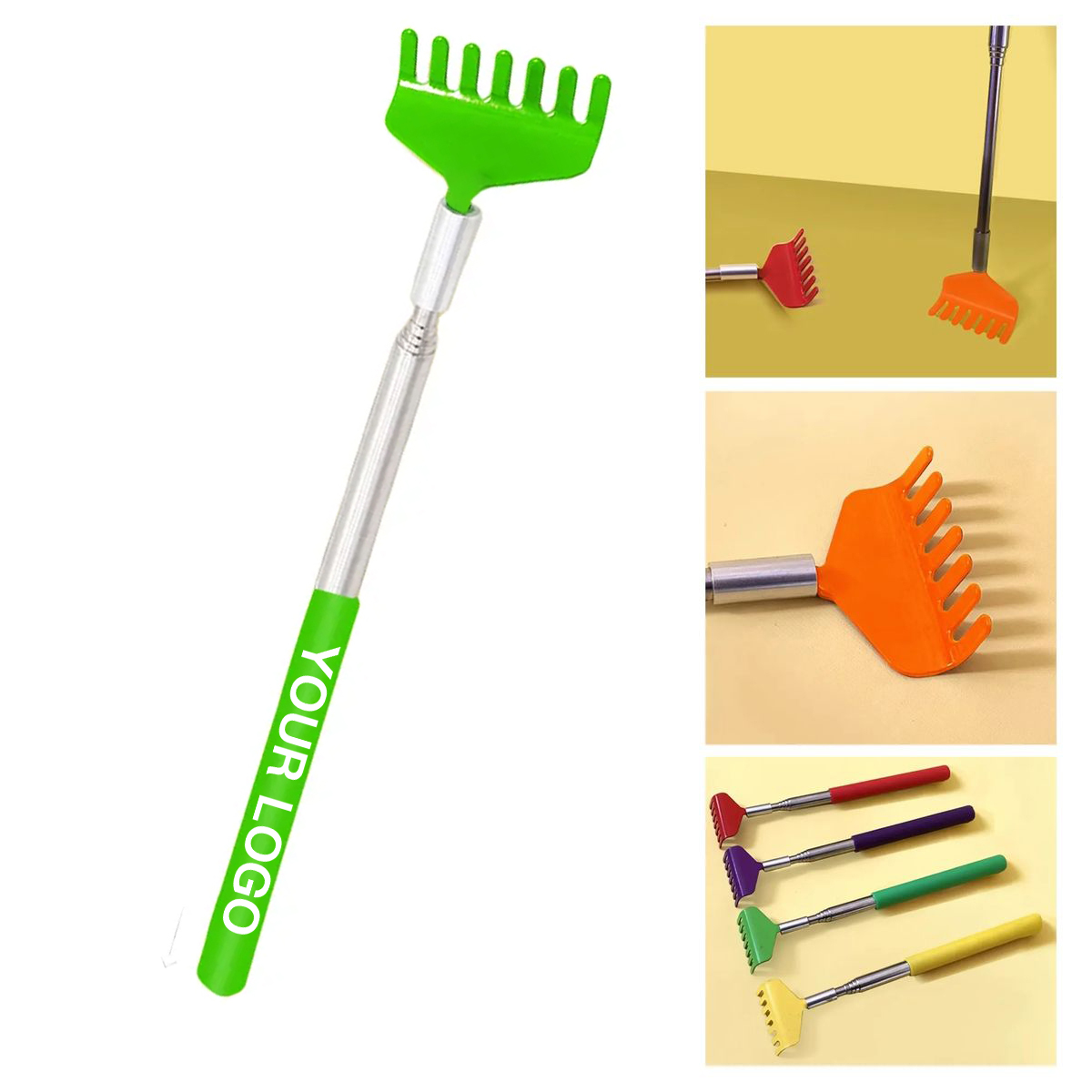 Telescopic Back Scratcher with Grip Handle 1