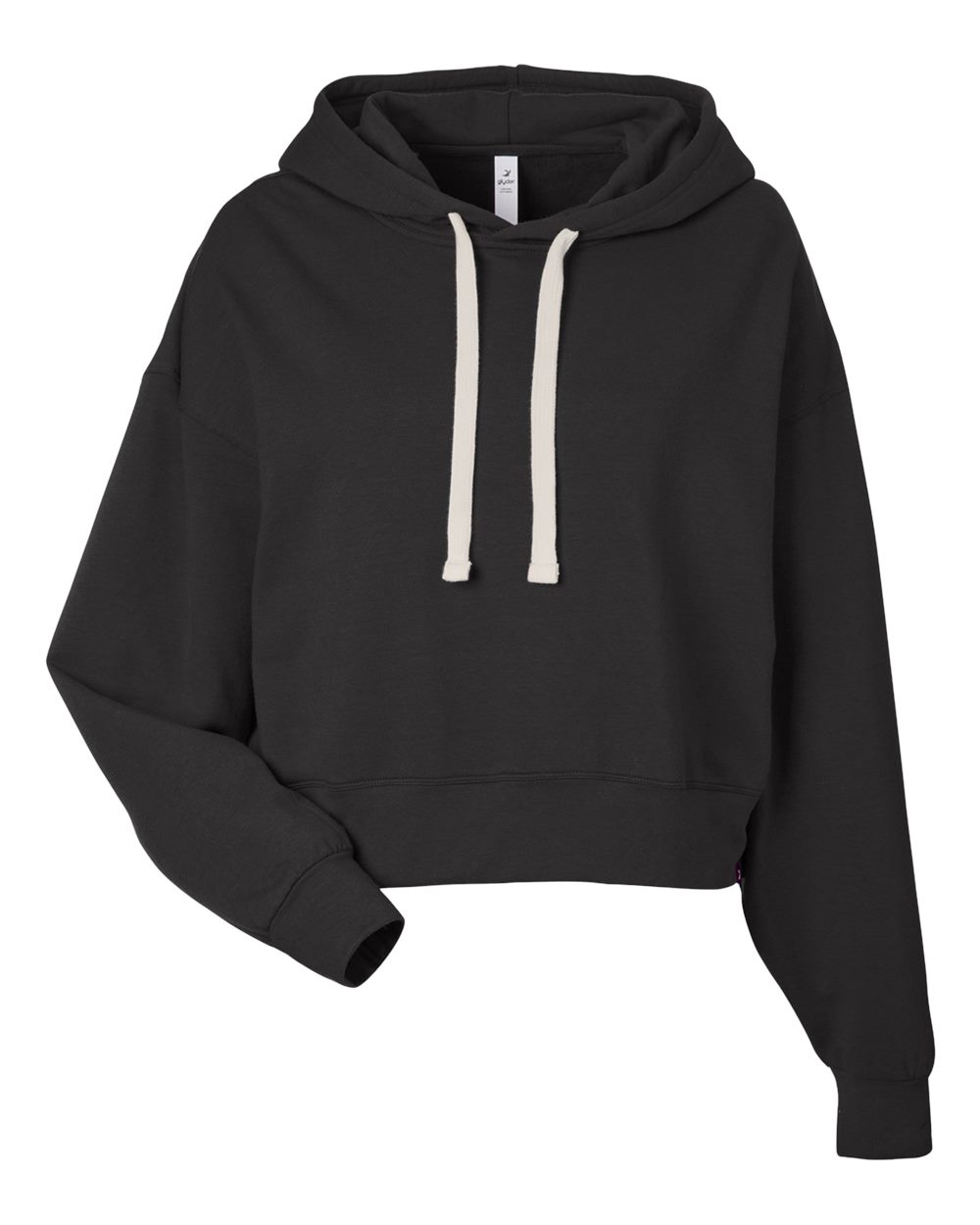 Women's Vintage Oversized Cropped Hooded Sweatshirt - PDP1725 2