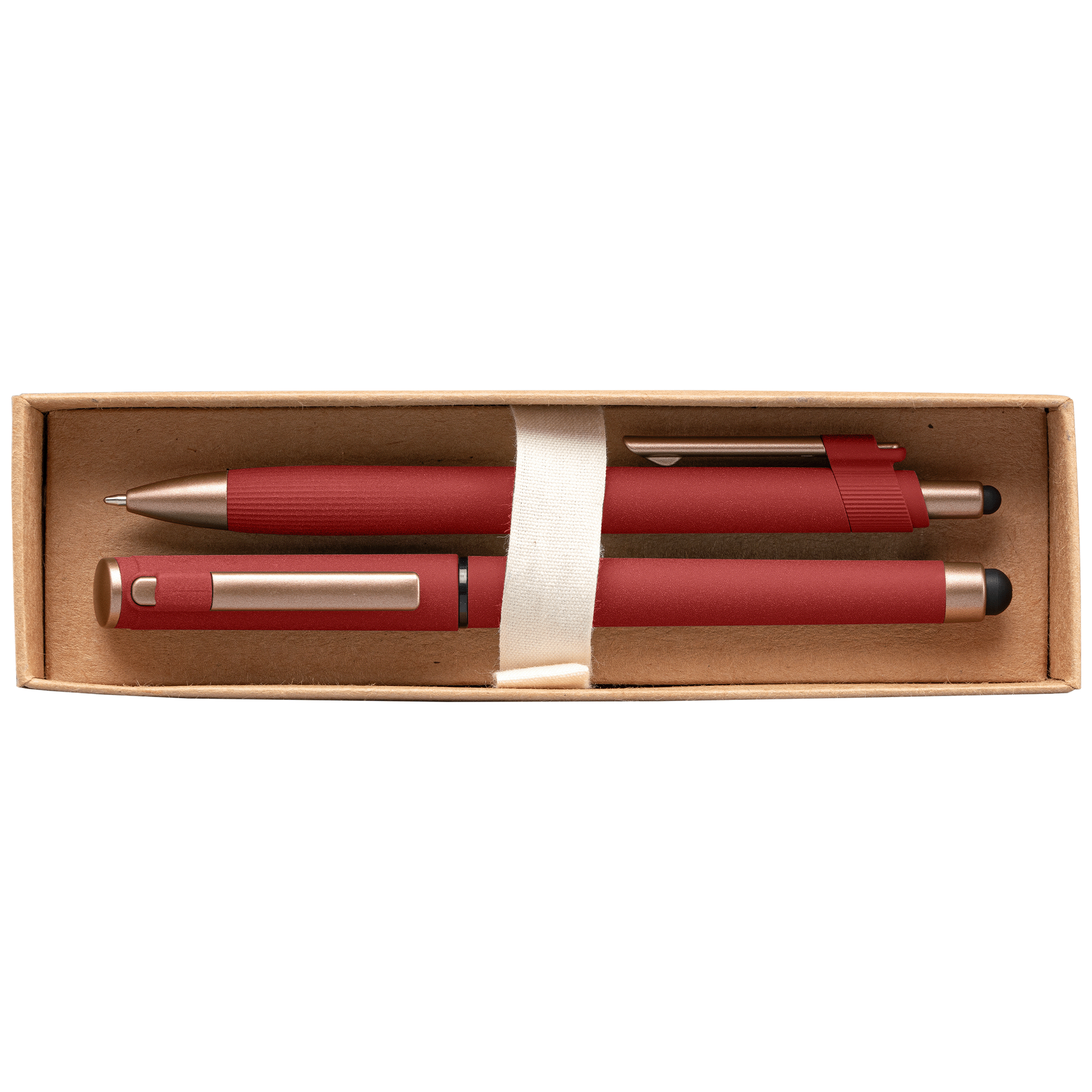 York Recycled Plastic Bronze Trim Pen Gift Set – Box Decorated 5