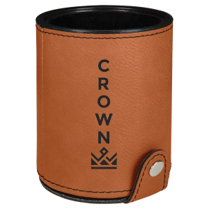 Laserable Leatherette Dice Cup With 5 Dice 5