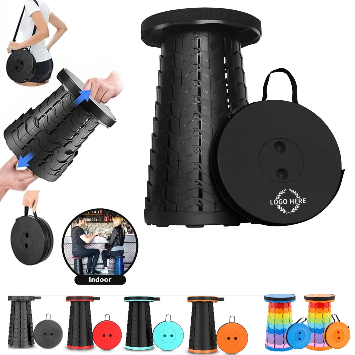 Portable Foldable Telescoping Stool 2