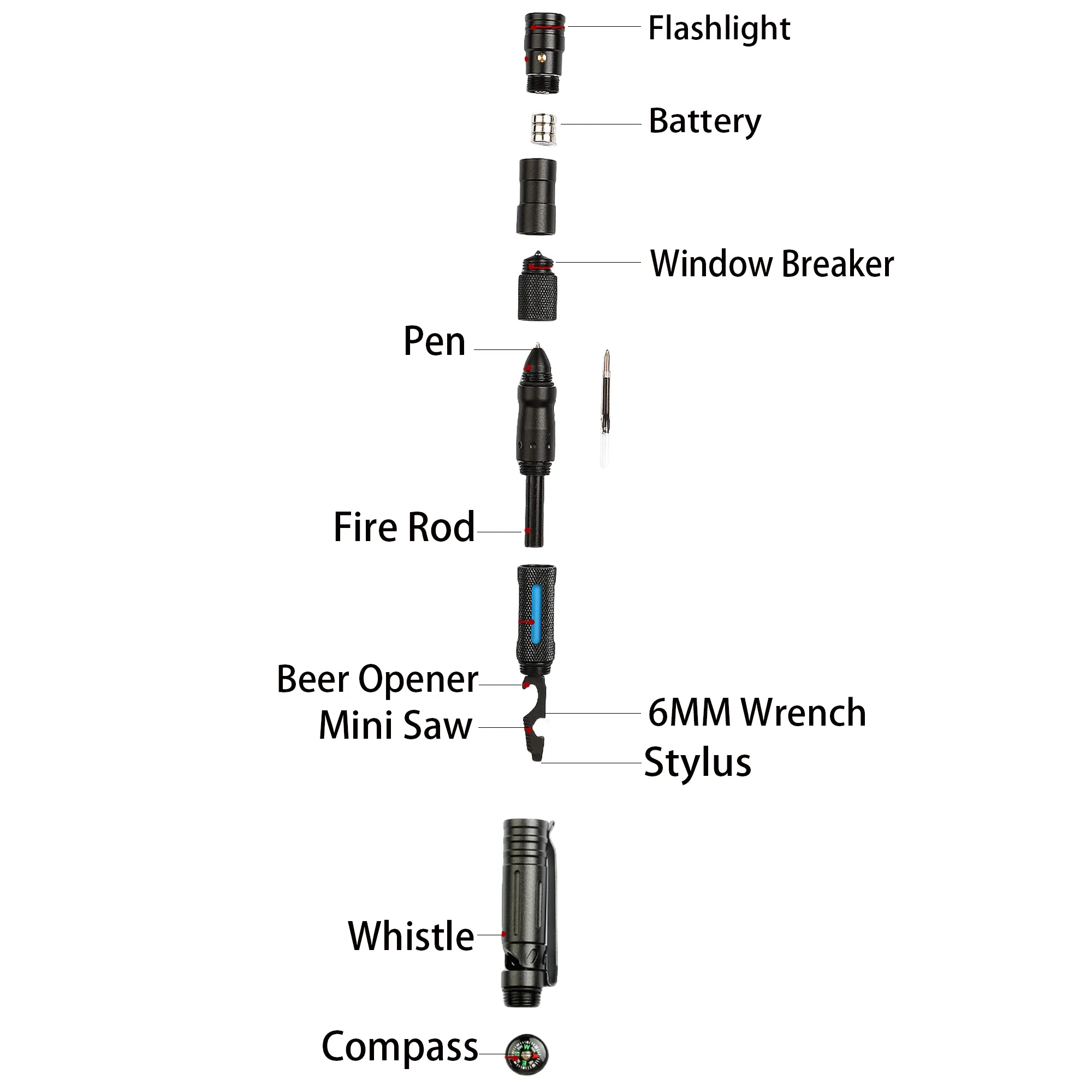 Multifunctional Self-defense Pen MOQ20 9