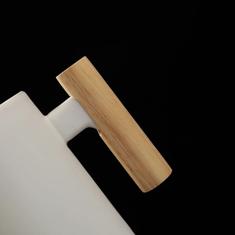 Custom 15 OZ Ceramic with Bamboo Lid and Stir Spoon 2