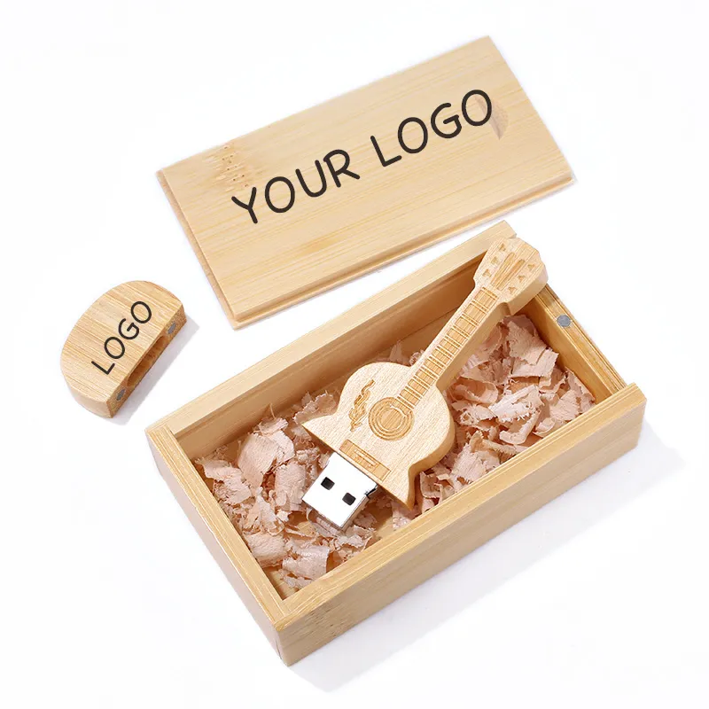 Wooden Guitar Flash Drive 3