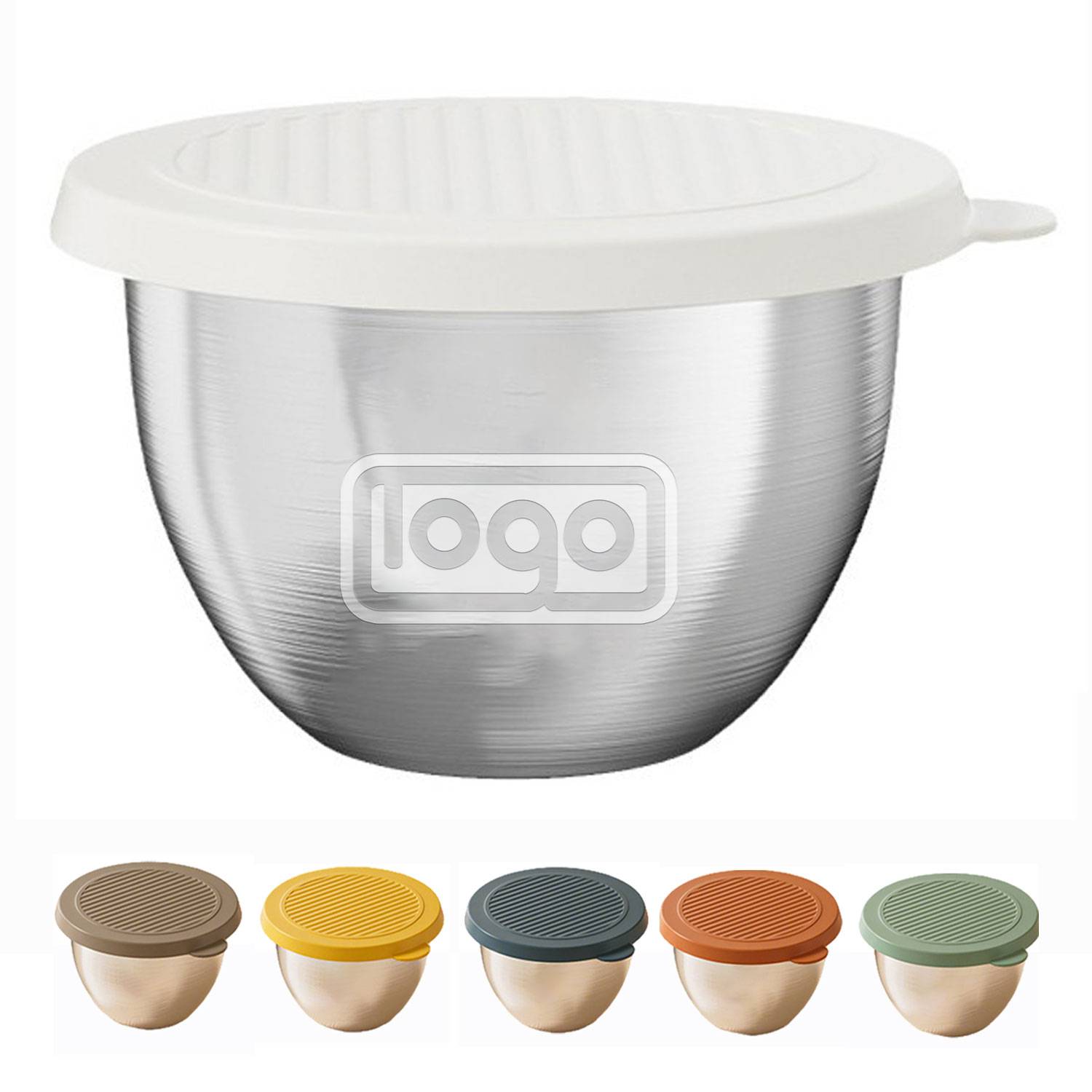 2.4 oz Stainless Steel Round Sauce Container 8