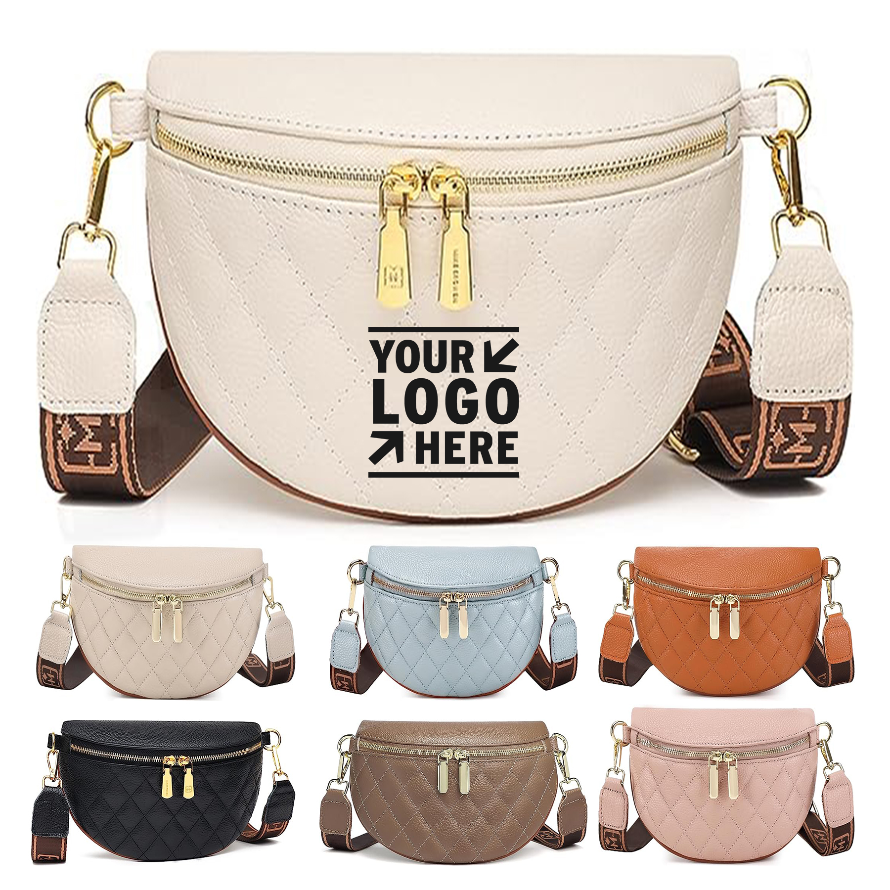 Women Trendy Fashionable Fanny Pack Vegan Leather Chest Belt Bum Small Crossbody Sling Bag