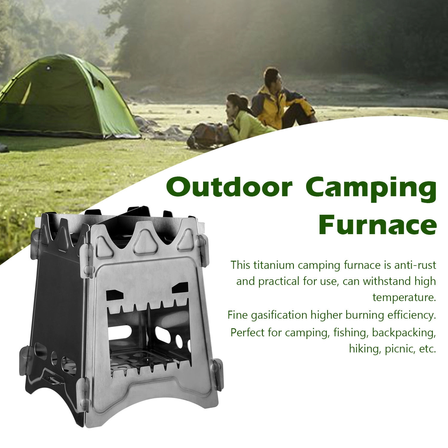 Camping Foldable Backpacking Stove Evil Eyes 6