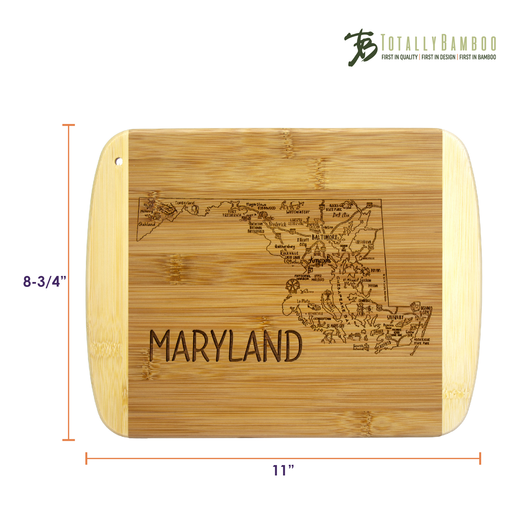 A Slice of Life Maryland Serving & Cutting Board 6