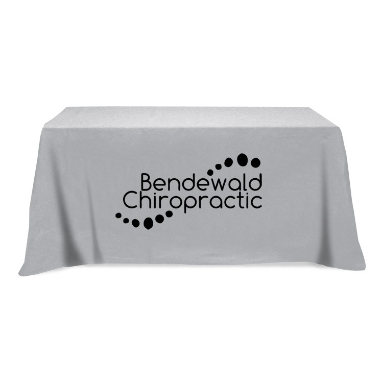 Flat 3-sided Table Cover - fits 6 foot standard table: Poly-Cotton 6