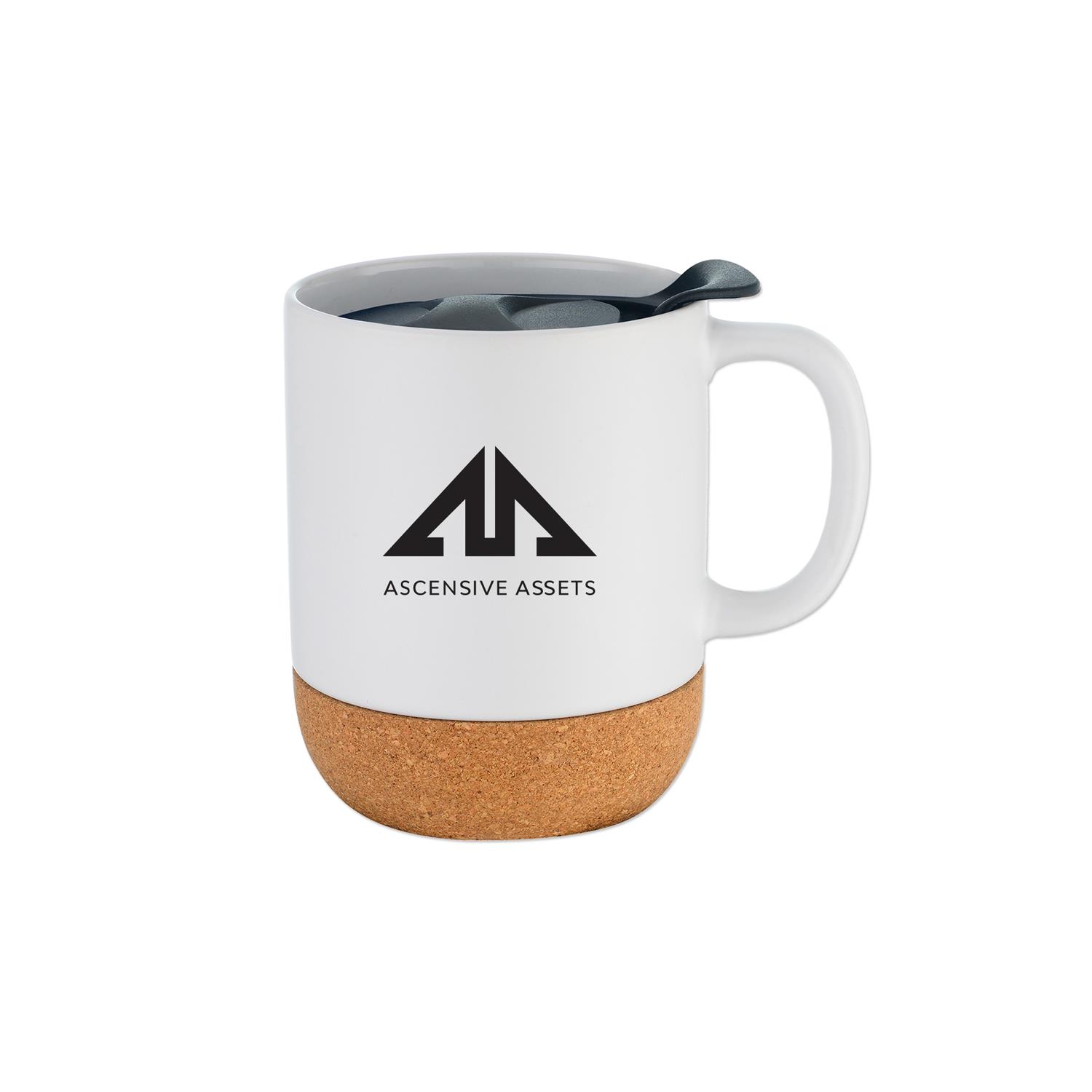 12 Oz. Mug and Cork Base and Lid 12