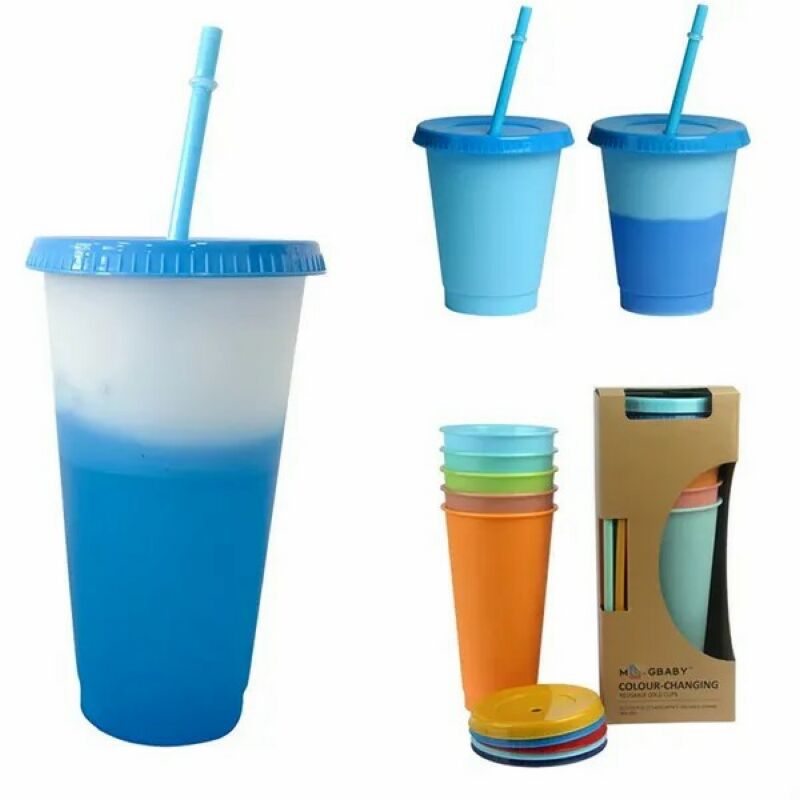 24oz Reusable Color Changing Cups