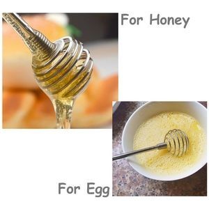 Coil Shaped Honey Dipper Stick Stirrer Stainless Steel 3