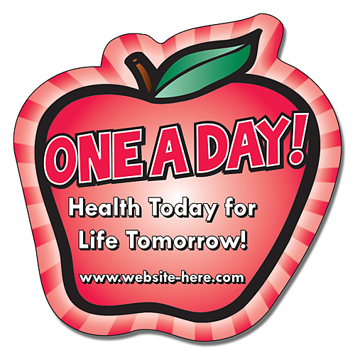 Magnet - Apple Shape (3x3) 40 Mil Outdoor Safe 2