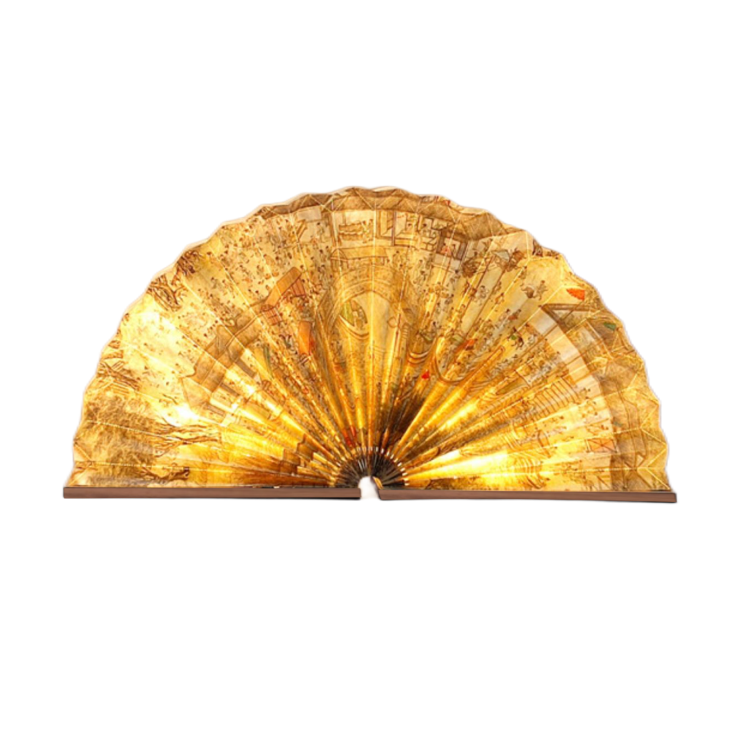 Exotic LED Fan Shape Folding Portable Accordio Light Lamp 4