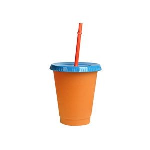 Handy 16oz Plastic Color Changing Cup With Straw 20