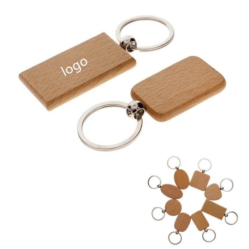 Blank Wooden Key Chain Personalized EDC Wood Keychains 1