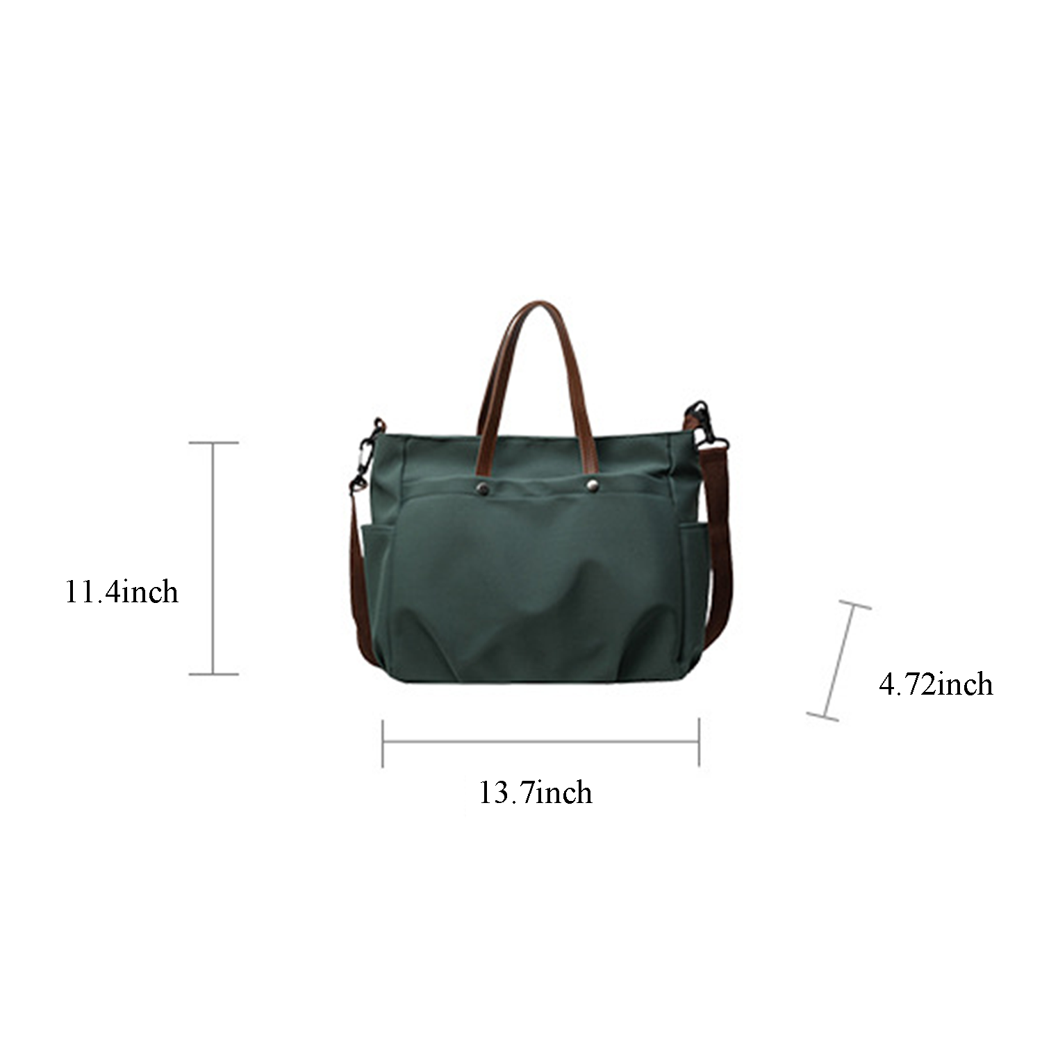 Large Capacity Canvas Shoulder Tote Bag, custom tote bag with logo imprint 5