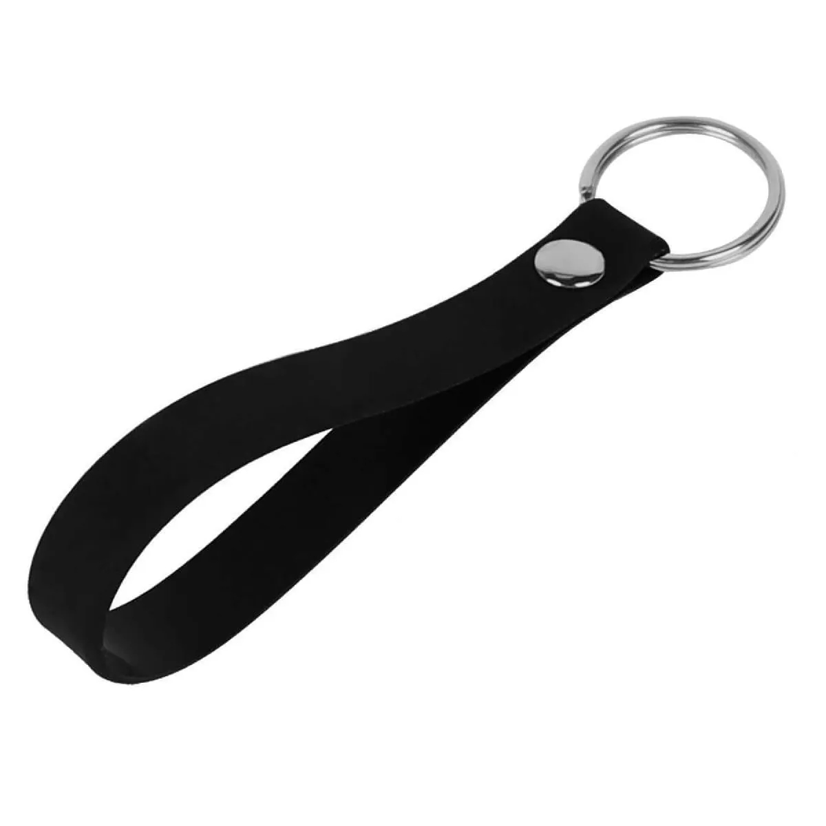 1/2"W SCREEN PRINTED SILICONE BRACELET KEYRING 5