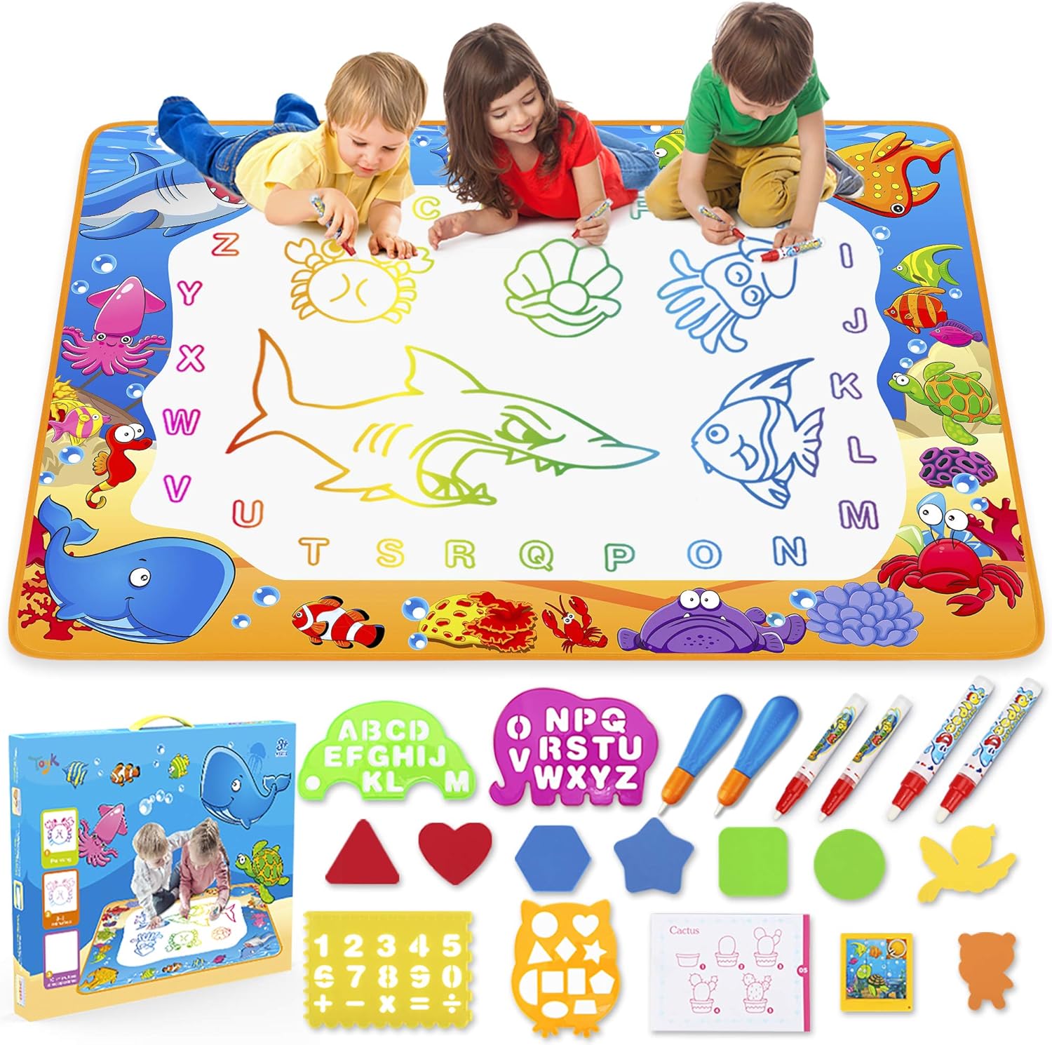 Kids Painting Writing Color Doodle Drawing Mat 2