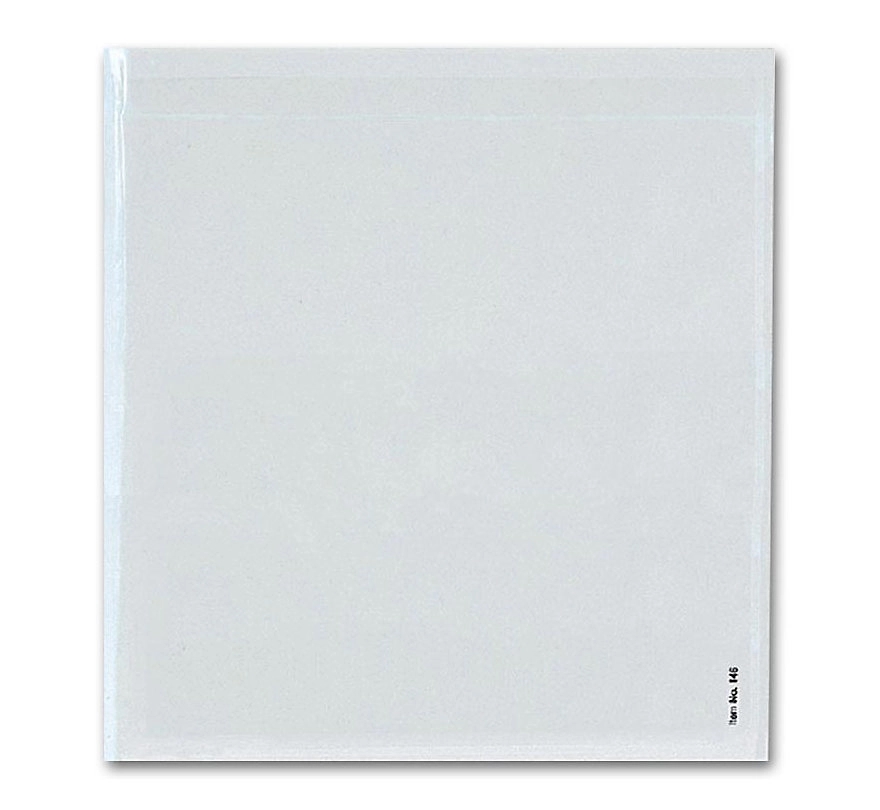 Plastic File Pockets, Adhesive Transparent , 9 1/2" X 8 1/4 2