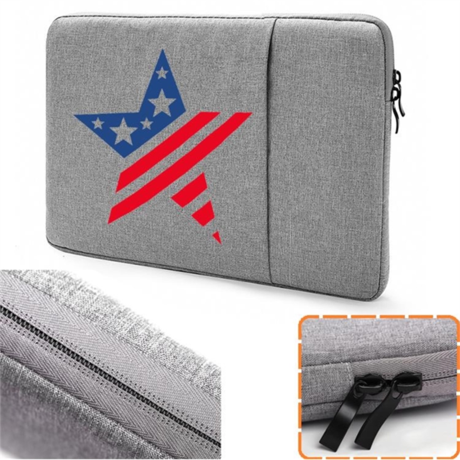 Oxford Laptop Sleeves w/ Front Accessory Pocket & Zipper 2