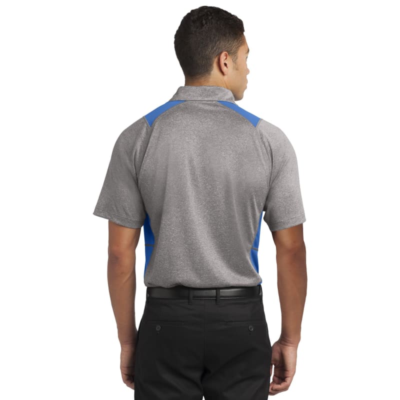 Sport-Tek Heather Colorblock Contender Polo. 15