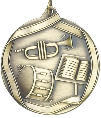 Band Die Cast Medal, 2 1/4" 2