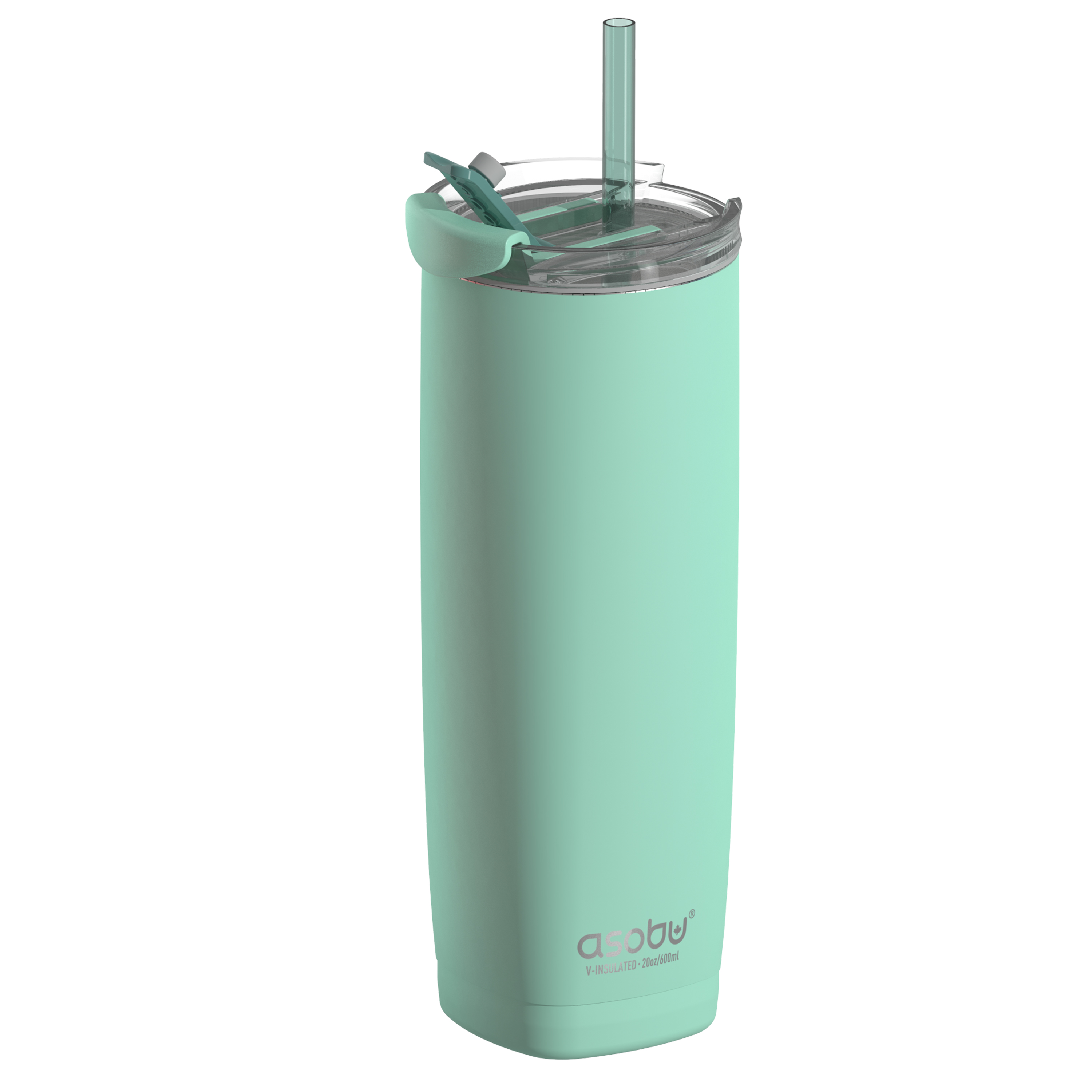 20 Oz. Asobu Aqualina Dual Lid Insulated Bottle