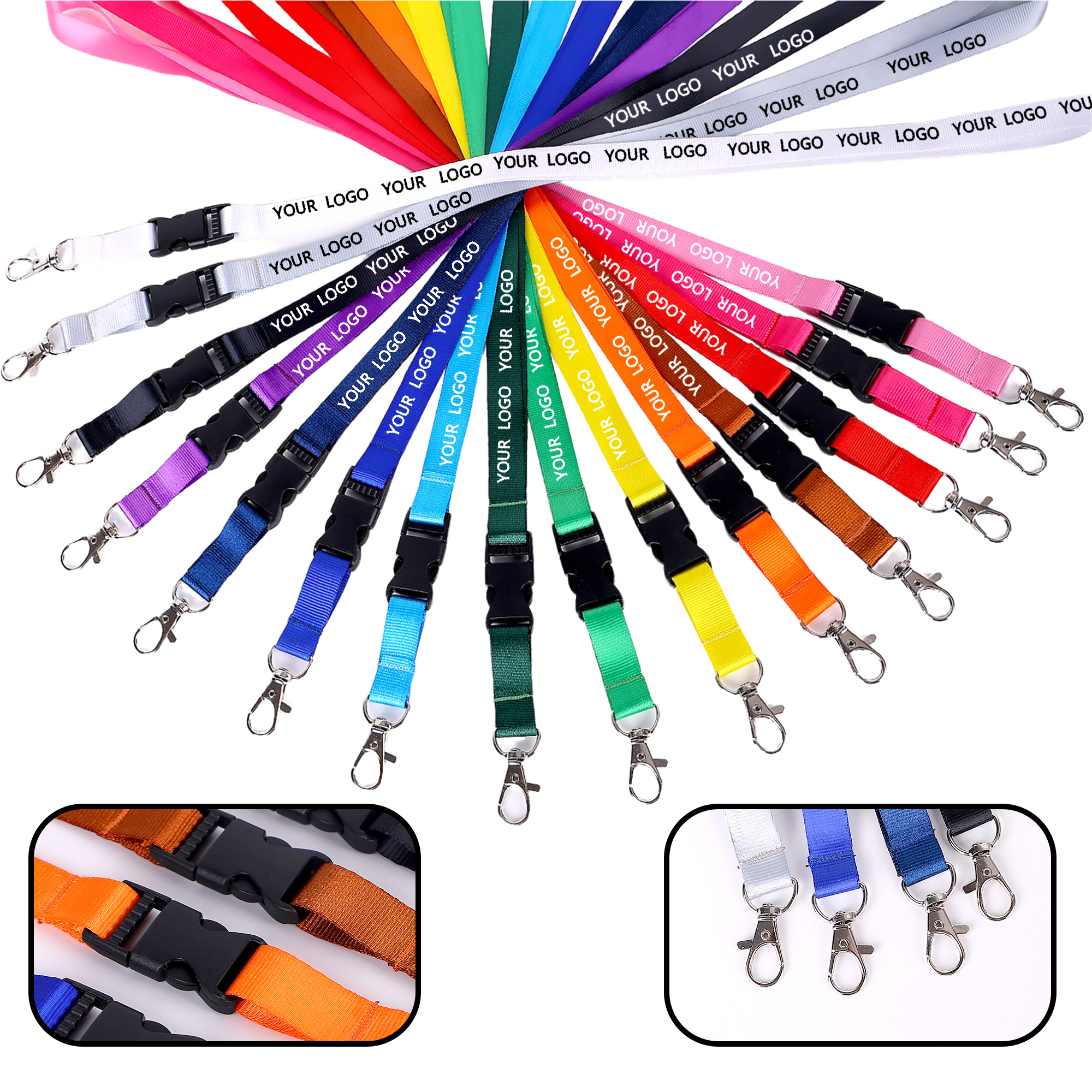 MOQ 10 PCS Detachable Lanyard 3