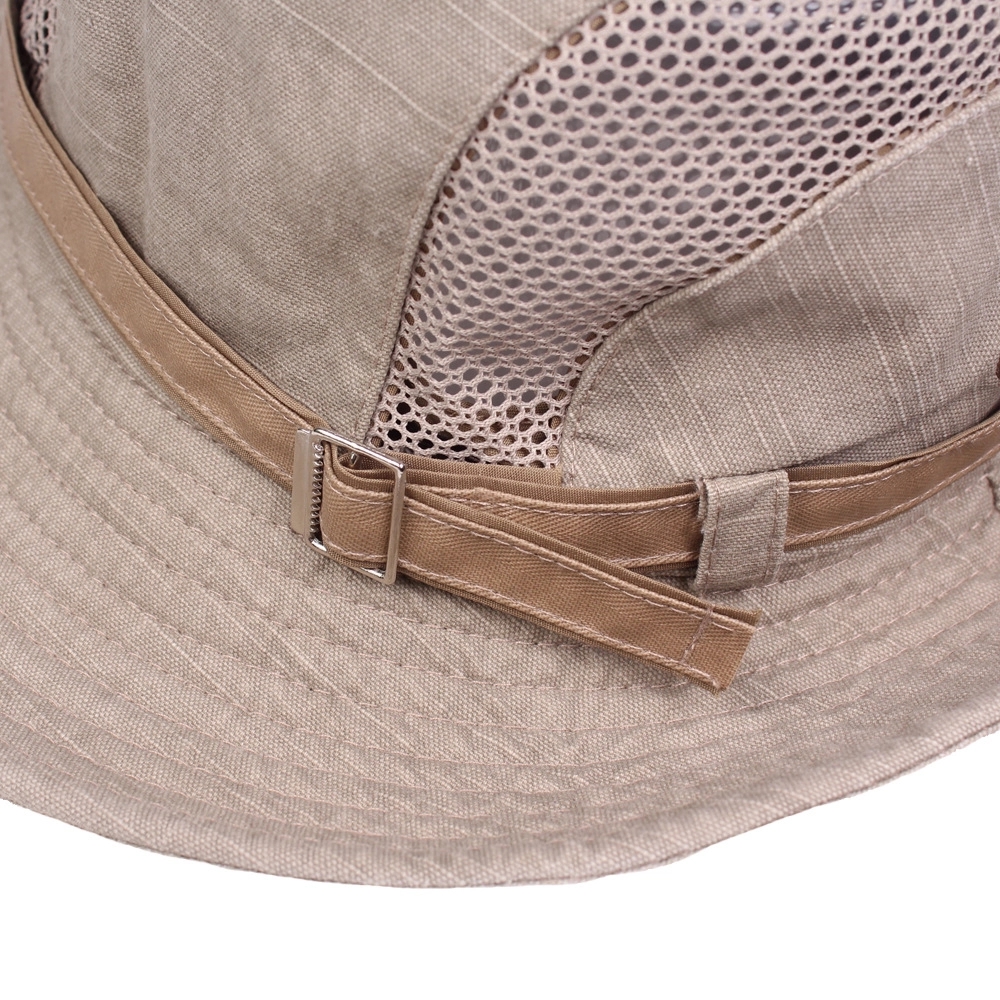 Cotton Embroidery Visor Mesh Bucket Hats 5