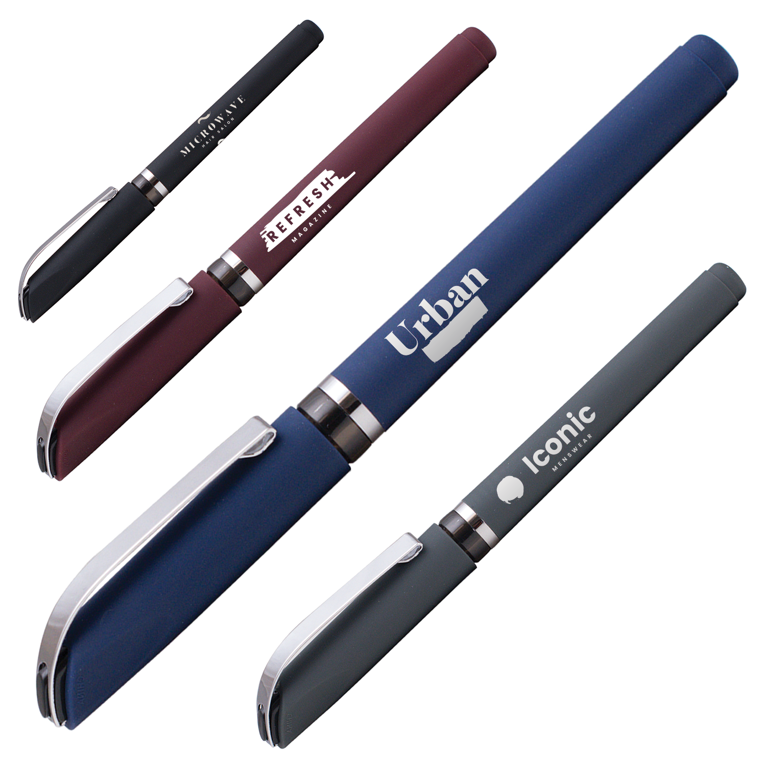 Slate Softy Gel Pen (1 Color Imprint) 2