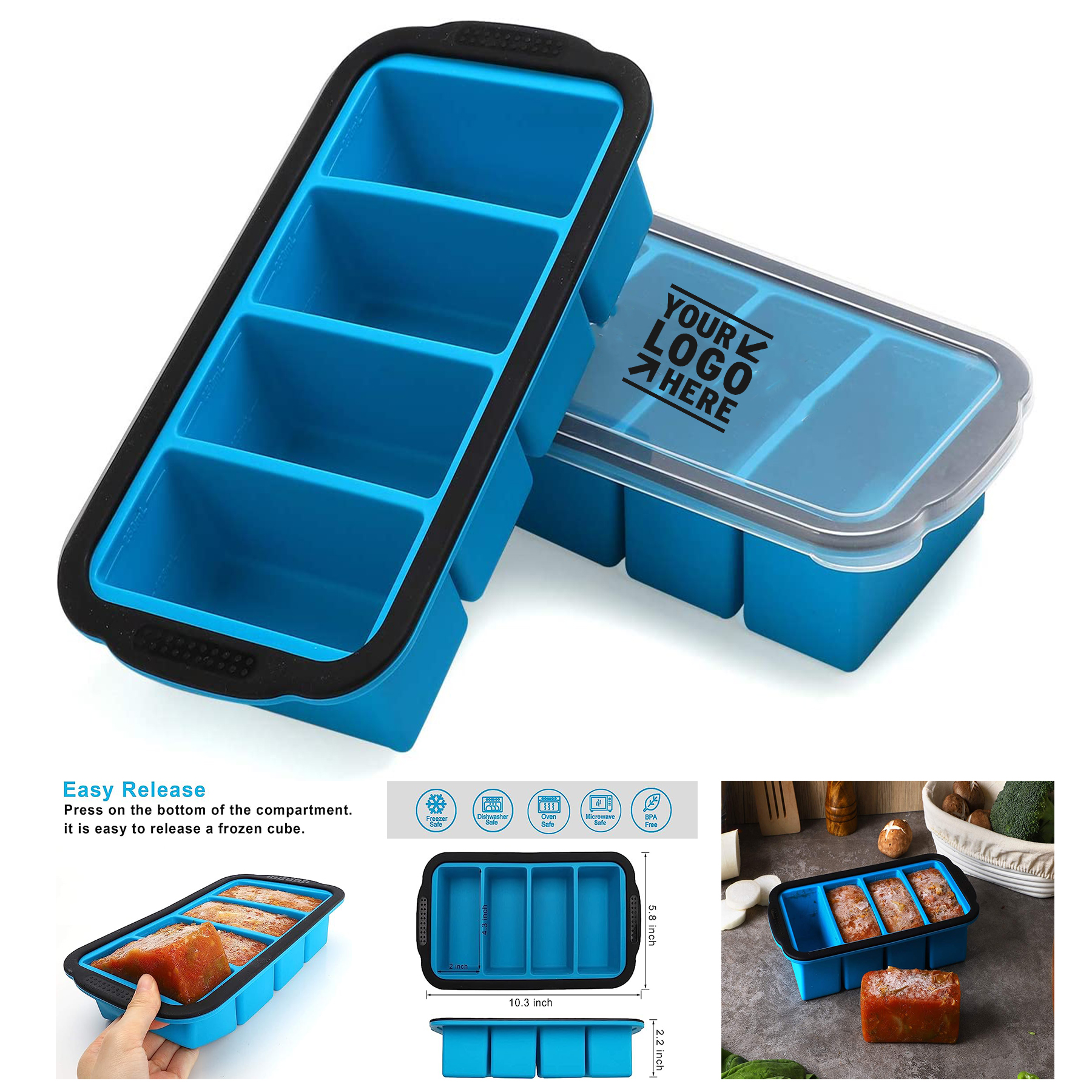 1 Cup Silicone Freezing Tray 1