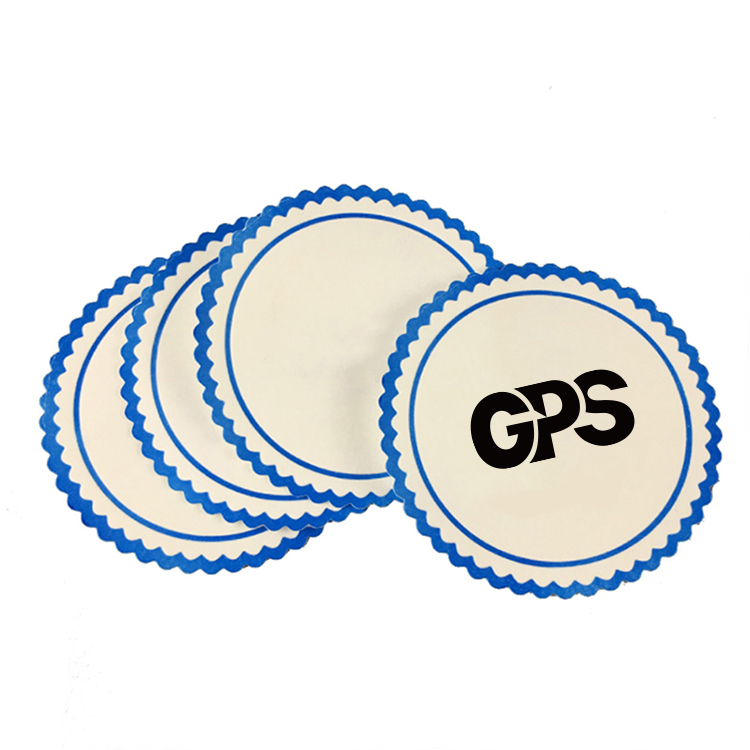 3.5" Round Absorbent Paper Coaster 3