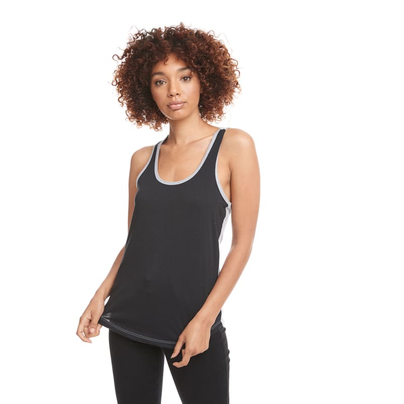 Next Level Apparel Ladies' Ideal Colorblock Racerback Tank 5