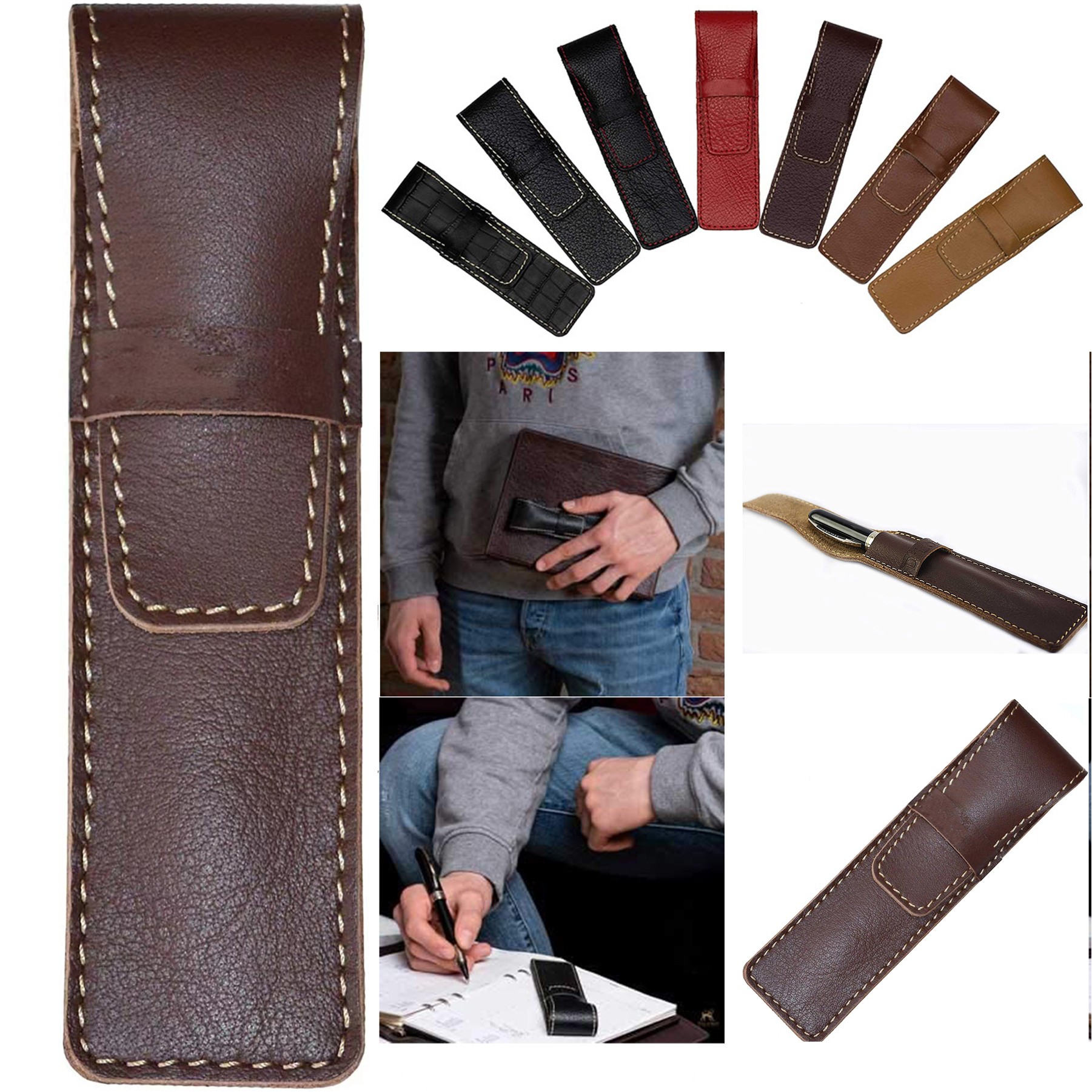 Leather Pen Case Pouch 3