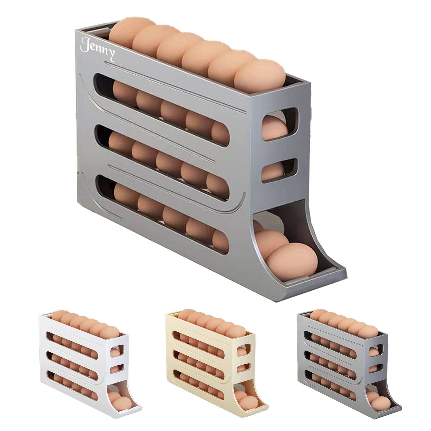 Smart Refrigerator Egg Organizer 2